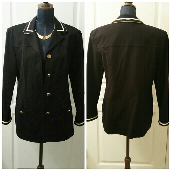 Vintage St. John Sport by Marie Gray Black Blazer
